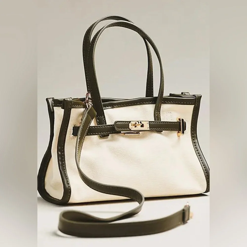 Anthropologie Black and Cream Crossbody Bag NWT - Picture 3 of 11